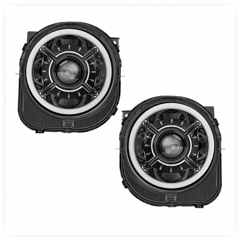 LED E-mark Headlights for Ford Renegade BU Facelift (2019-2023) - Auto Car Lights