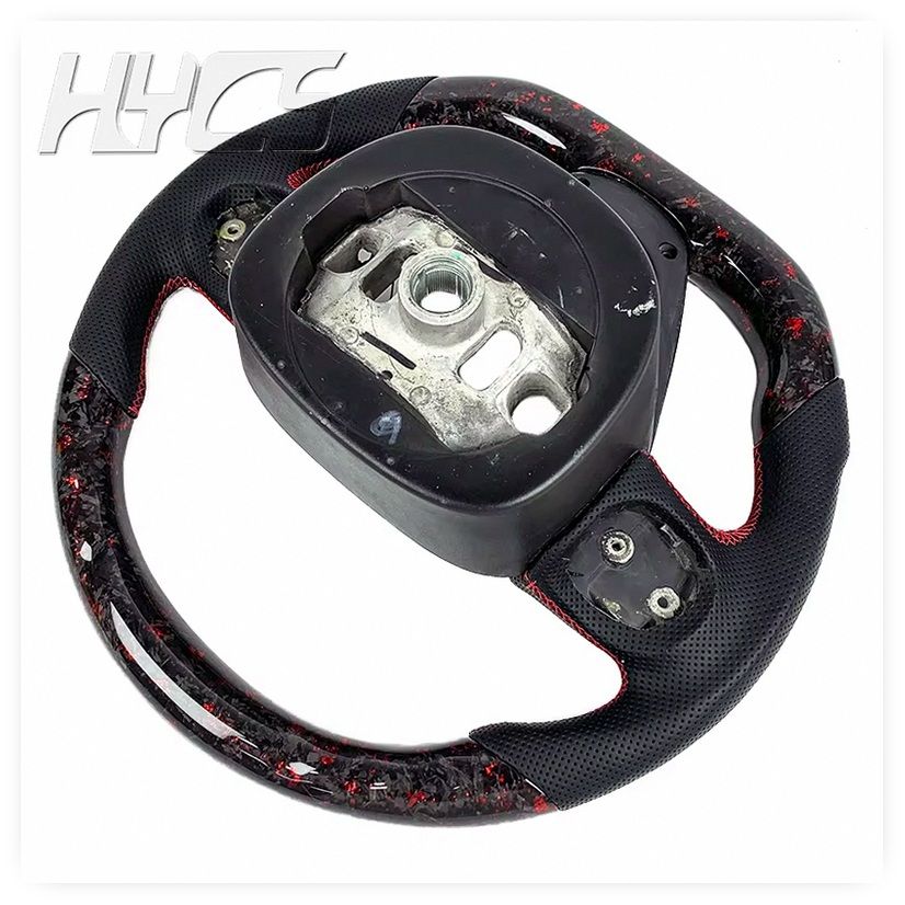 Forged Carbon Fiber LED Leather Steering Wheel for Jeep Grand Cherokee WK2 (2011-2013) image 4