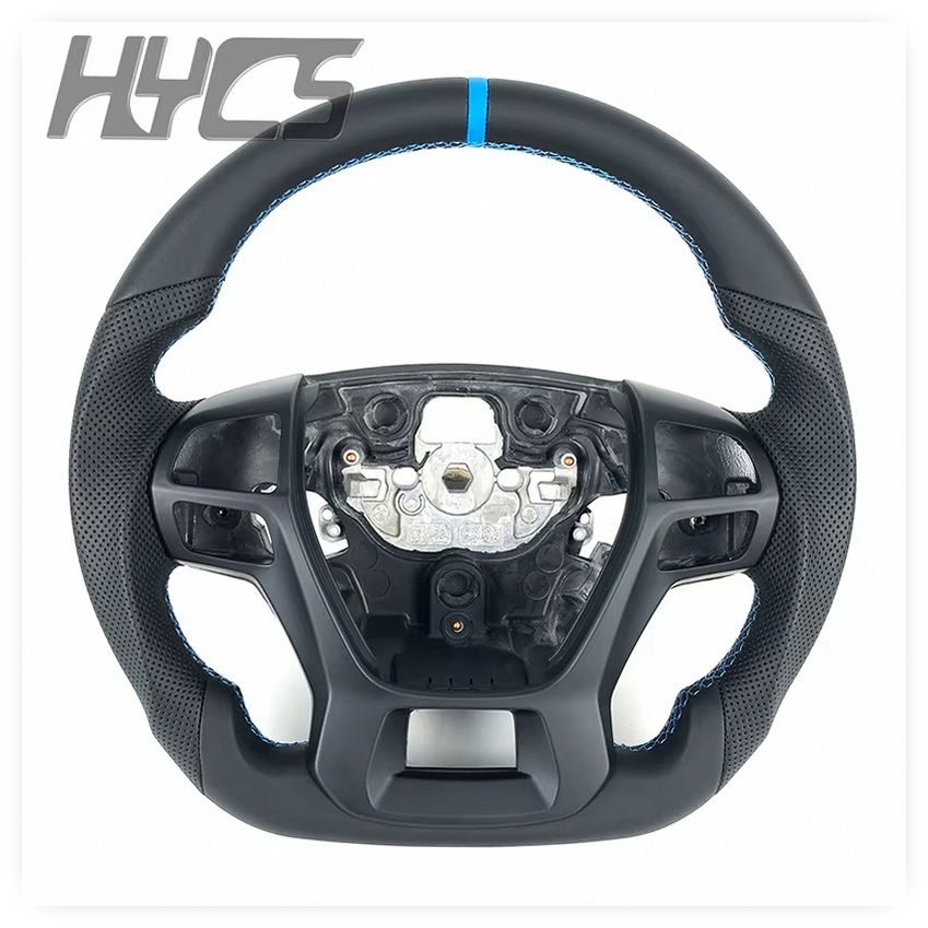 High-Quality Leather Sports Steering Wheel for Ford Ranger Raptor