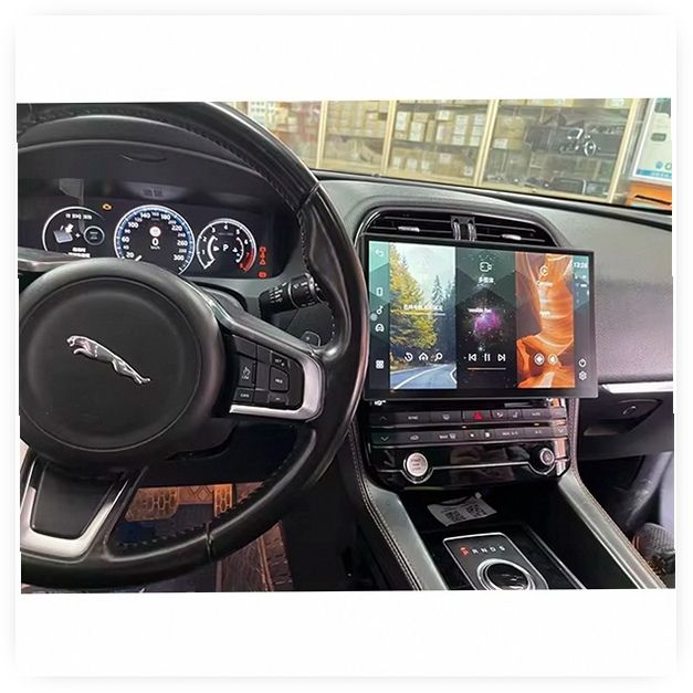 2K 13-Inch 1920x1080 Big Screen Car GPS Navigator Radio for Jaguar F-Pace/XF/XE 2016-2019 image 4
