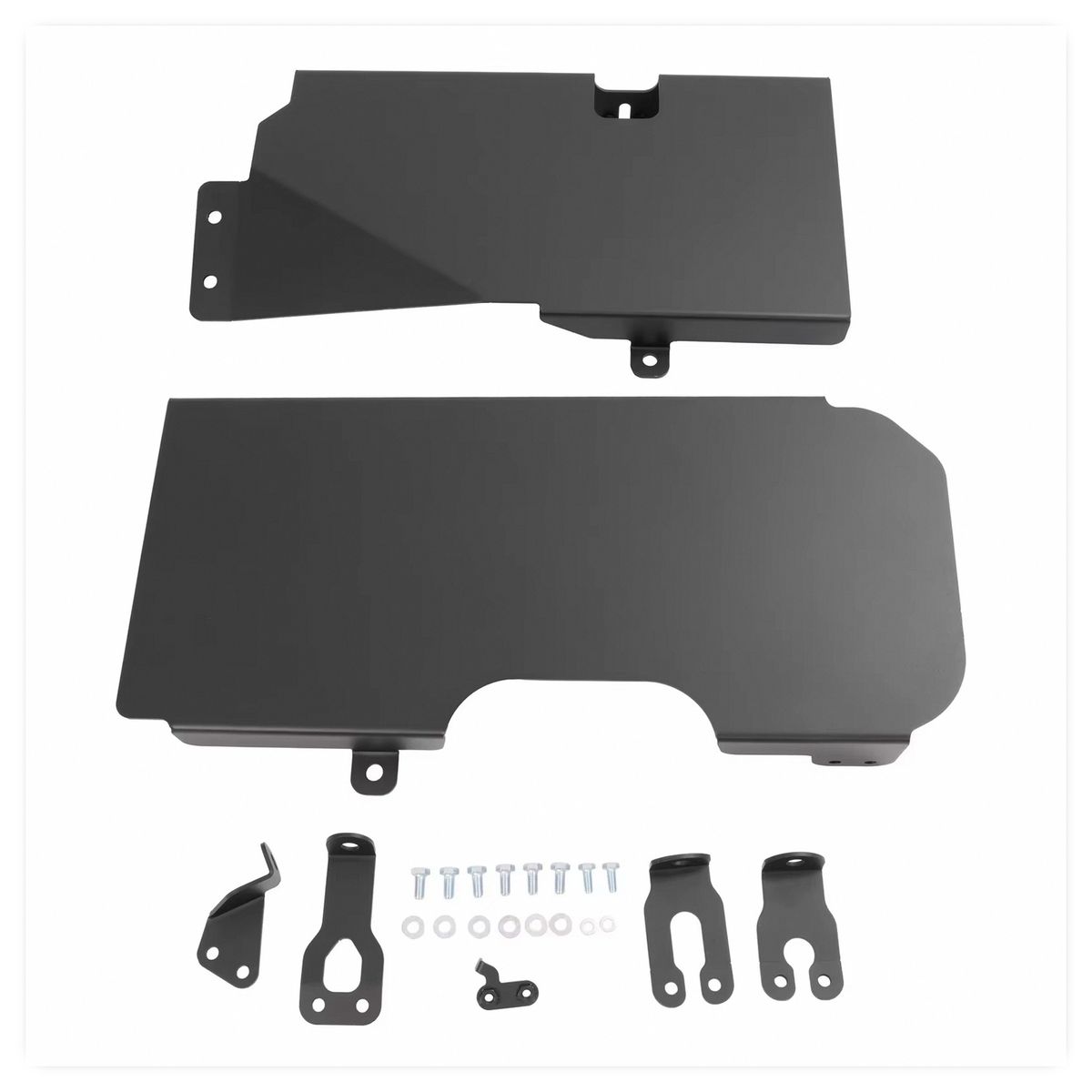 Steel Gas Tank Skid Plate for Jeep Wrangler JK 4-Door 4WD - Black image 5