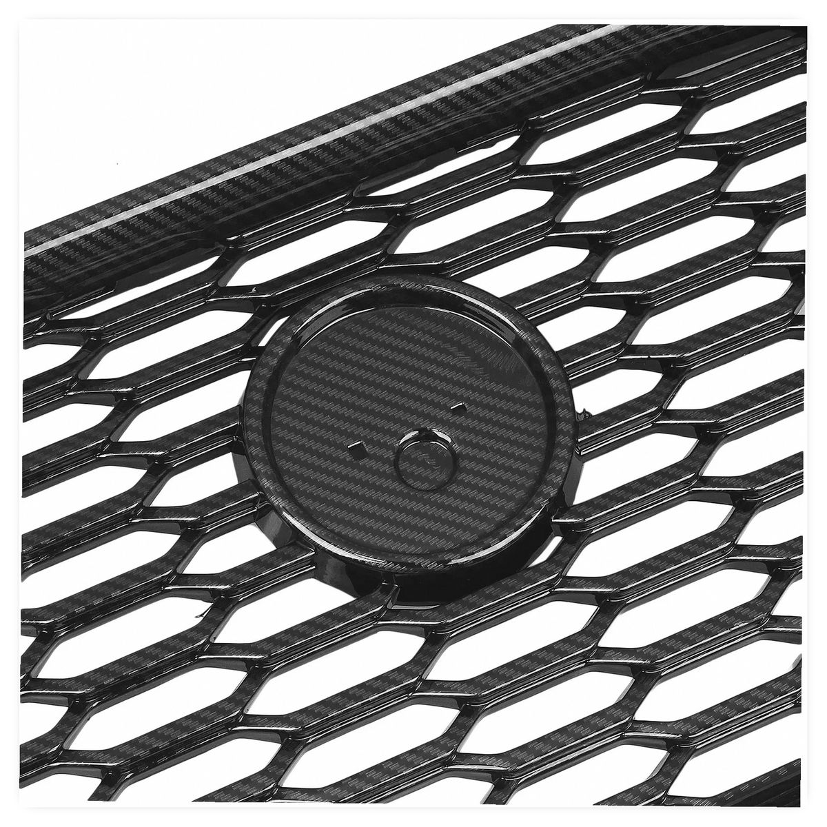 Carbon Fiber Look Honeycomb Front Bumper Grille Mesh for Jaguar XE 2015-2020