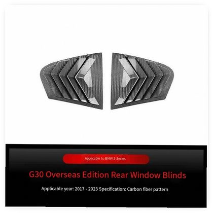 BMW 5 Series G30 Rear Triangle Louver Sticker - 2017-2023 Modification