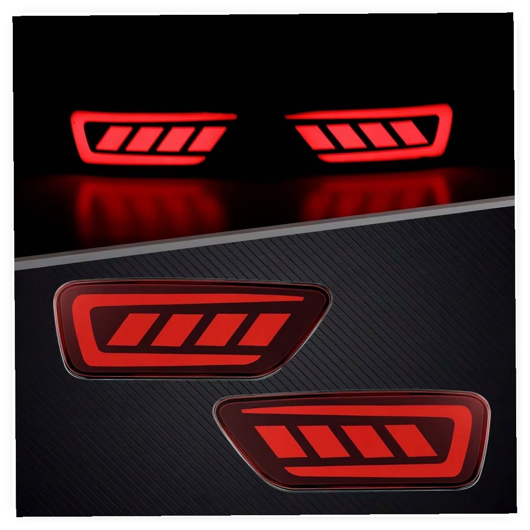 LED Rear Bumper Lamp Reflector for Jeep Compass 2011-2021