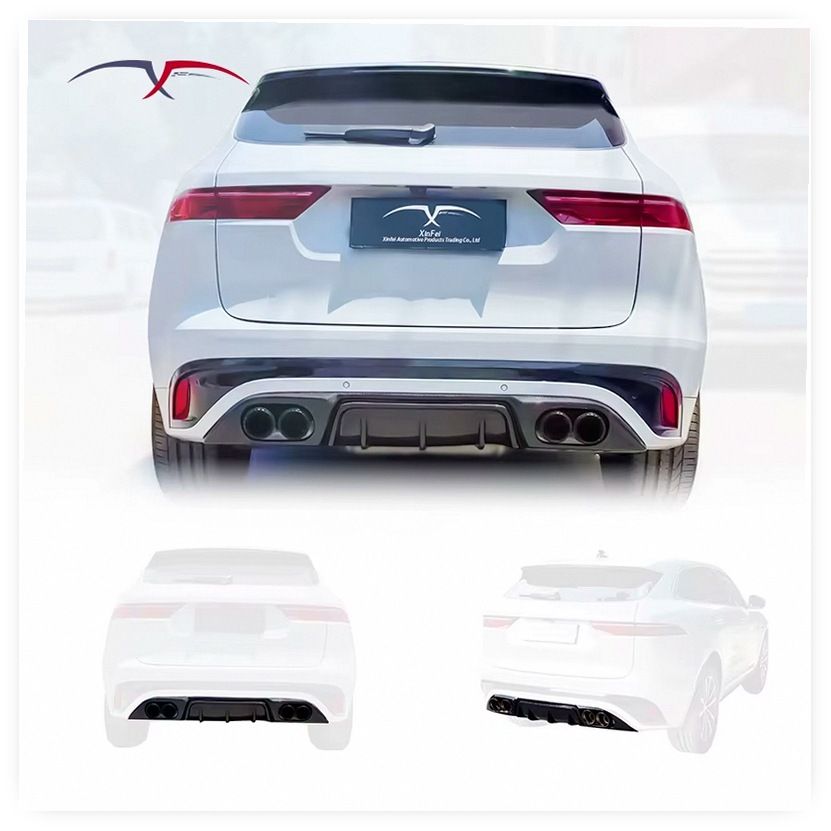 Carbon Fiber Rear Diffuser Ultralight Body Kit Bumper Lip Extension for Jaguar F-PACE image 3