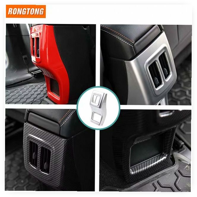 ABS Interior Armrest Box Rear Panel Trim Decoration for Ford Compass MP (2017-2020)