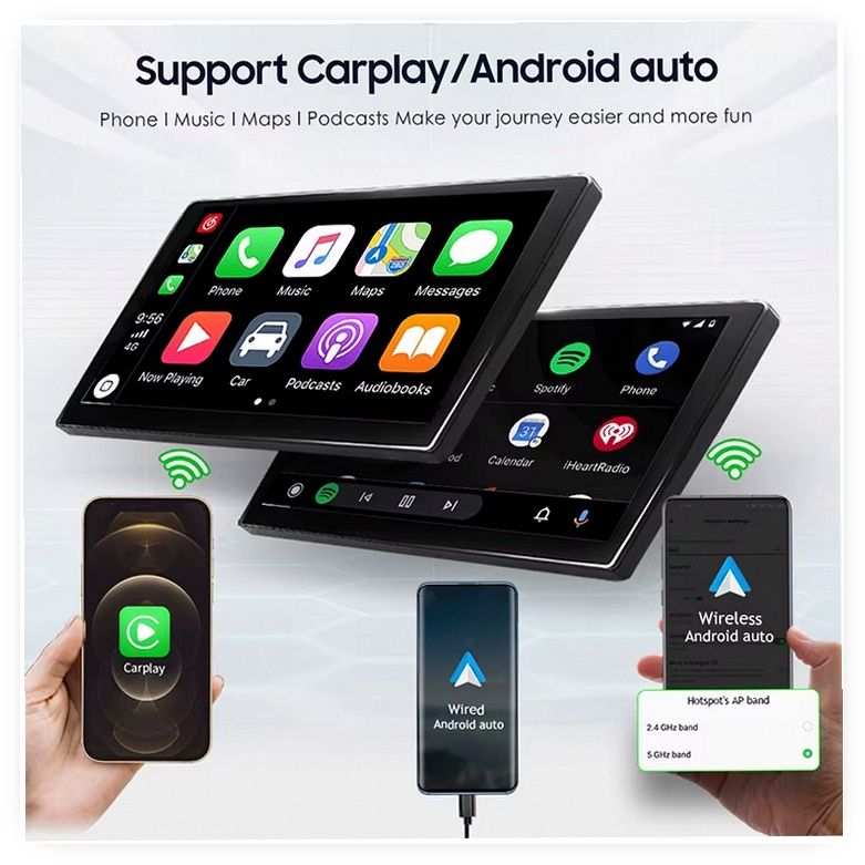10-Inch Android Auto Touch Screen Car Radio Stereo for Jeep Wrangler JK 2011-2017 image 6