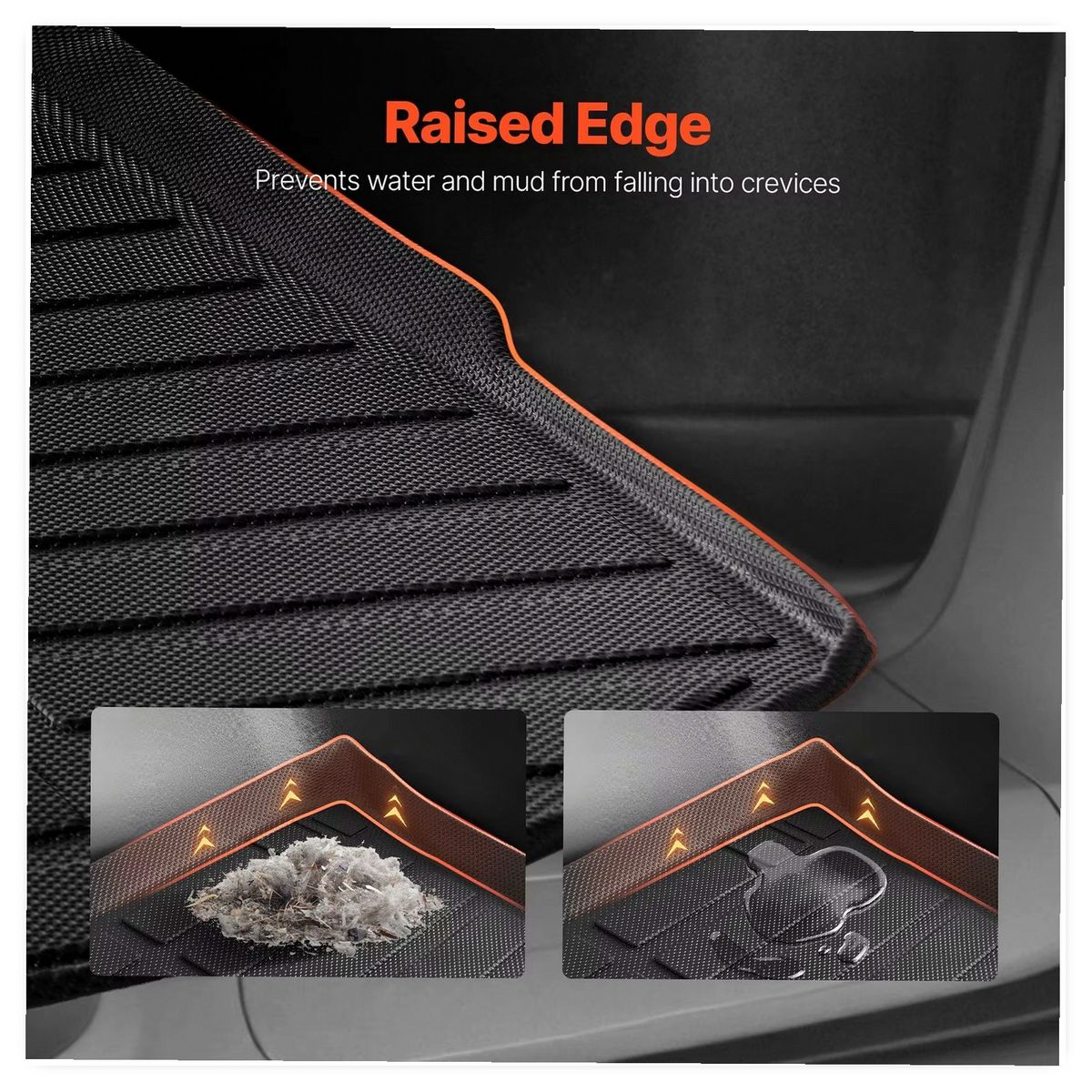 TPE Cargo Liner for Jeep Grand Cherokee 2011-2021 - Precise Fit Black SUV Trunk Mat image 3