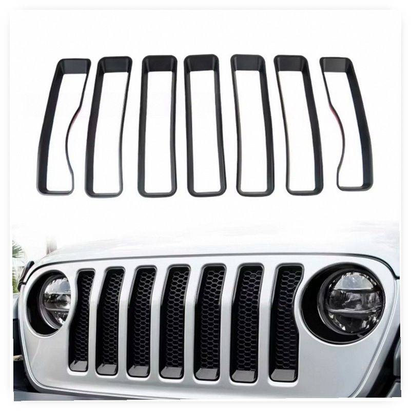 Exclusive Front Grille Mesh Insert Snap-On Accessory Kit for JL/JLU Wrangler Sport (2018-2023) image 3