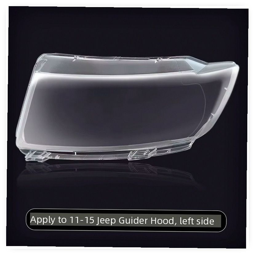 Clear Headlight Lens Cover Replacement for Jeep Compass 2011-2015 Facelift - PC Plastic Auto Lamp Shade