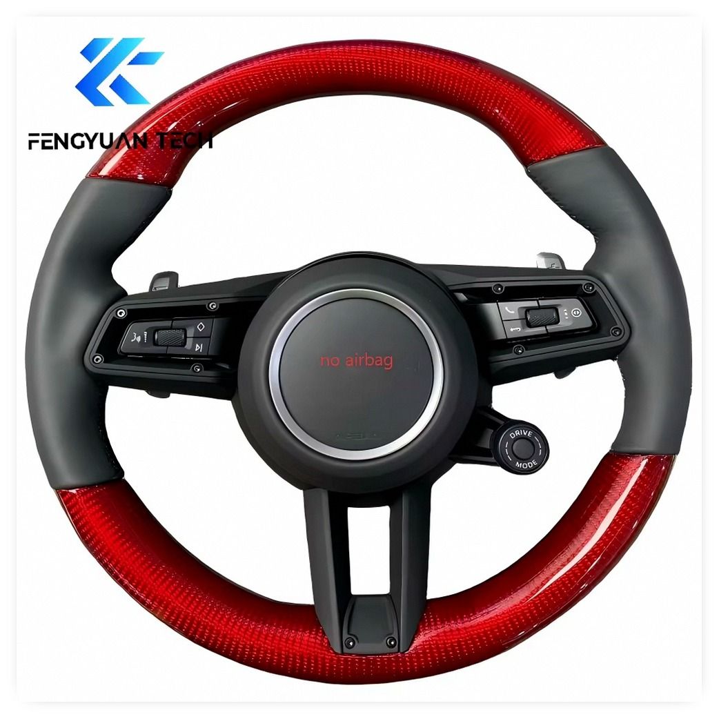 Carbon Fiber Steering Wheel for Porsche Cayenne Macan Panamera Boxster Coupe GT3 GT4 Pre-Facelift Models image 3