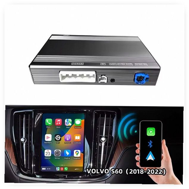 Wireless CarPlay & Android Auto Adapter Box for Volvo S60 (2019-2022) with Google Maps & Bluetooth image 5