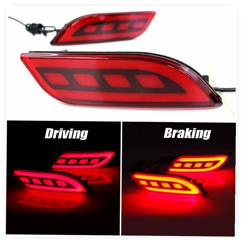 LED Rear Bumper Tail Light Reflector for Jeep Compass 2017-2022 image 6