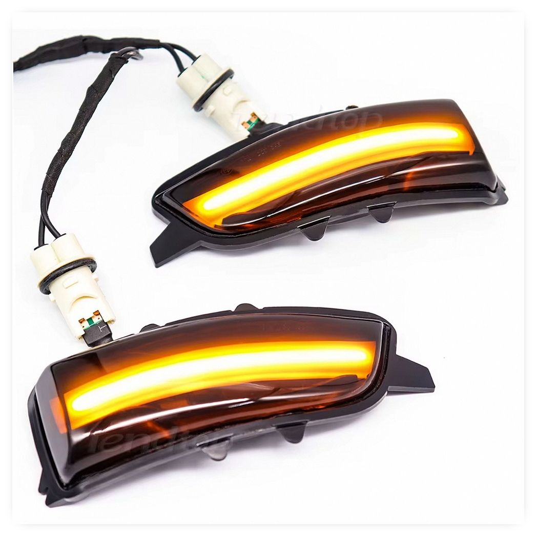 2PCS Dynamic LED Sequential Turn Signal Indicator Lights for Volvo S60 C30 C70 S40 V40 V50 V70 S80 2007-2013 Mirror Blinker Lamp