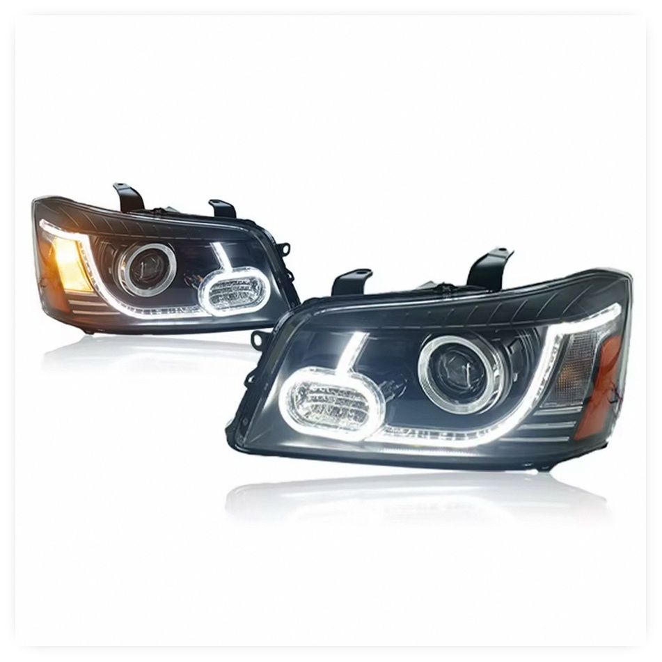 New Red Lens LED Projector Headlights for Toyota Highlander 2001-2007, High/Low Beam image 2