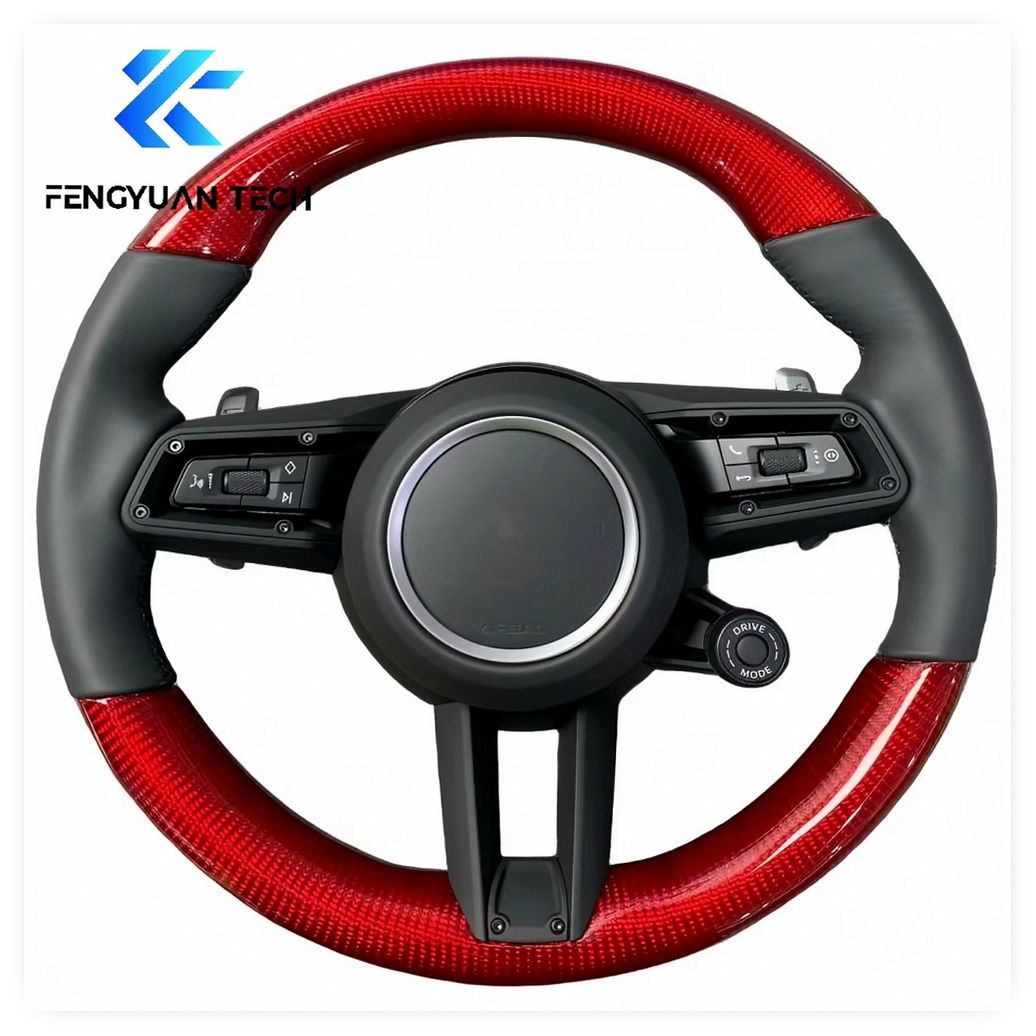 Carbon Fiber Steering Wheel for Porsche Cayenne Macan Panamera Boxster Coupe GT3 GT4 Pre-Facelift Models image 5
