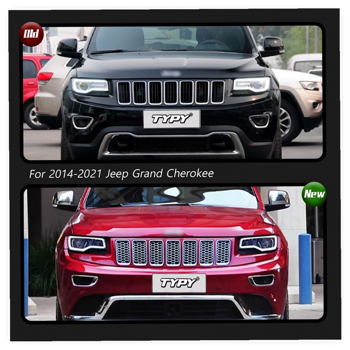 Modified LED Headlight Assembly for Jeep Grand Cherokee 2014-2021 Upgrade image 4