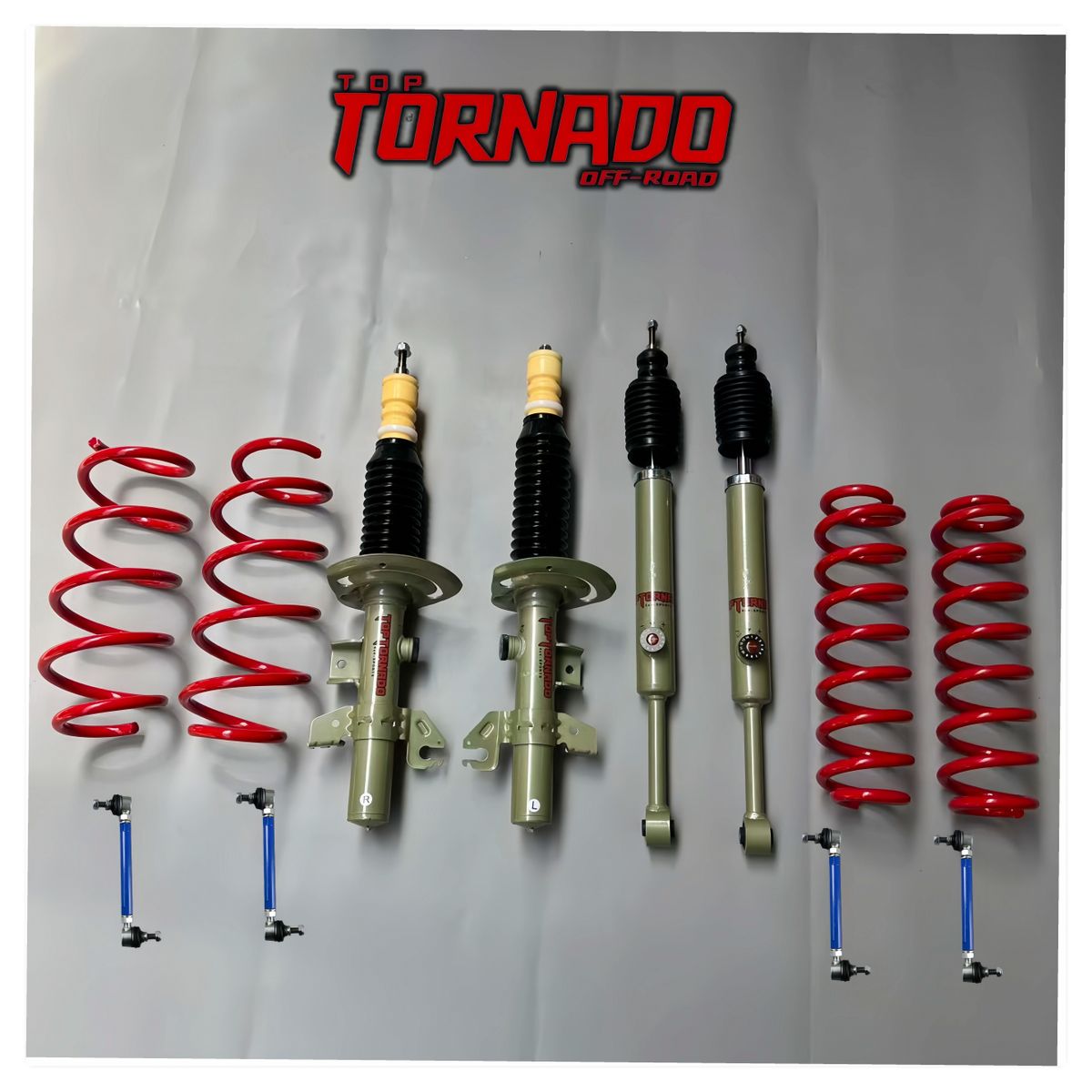 2-inch Off-Road Suspension Lift Kit with Adjustable 4x4 Shock Absorbers for Jeep Cherokee KL Facelift