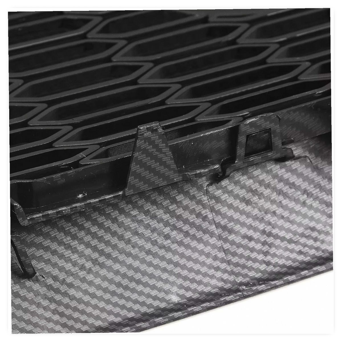 Carbon Fiber Look Honeycomb Front Bumper Grille Mesh for Jaguar XE 2015-2020 image 5