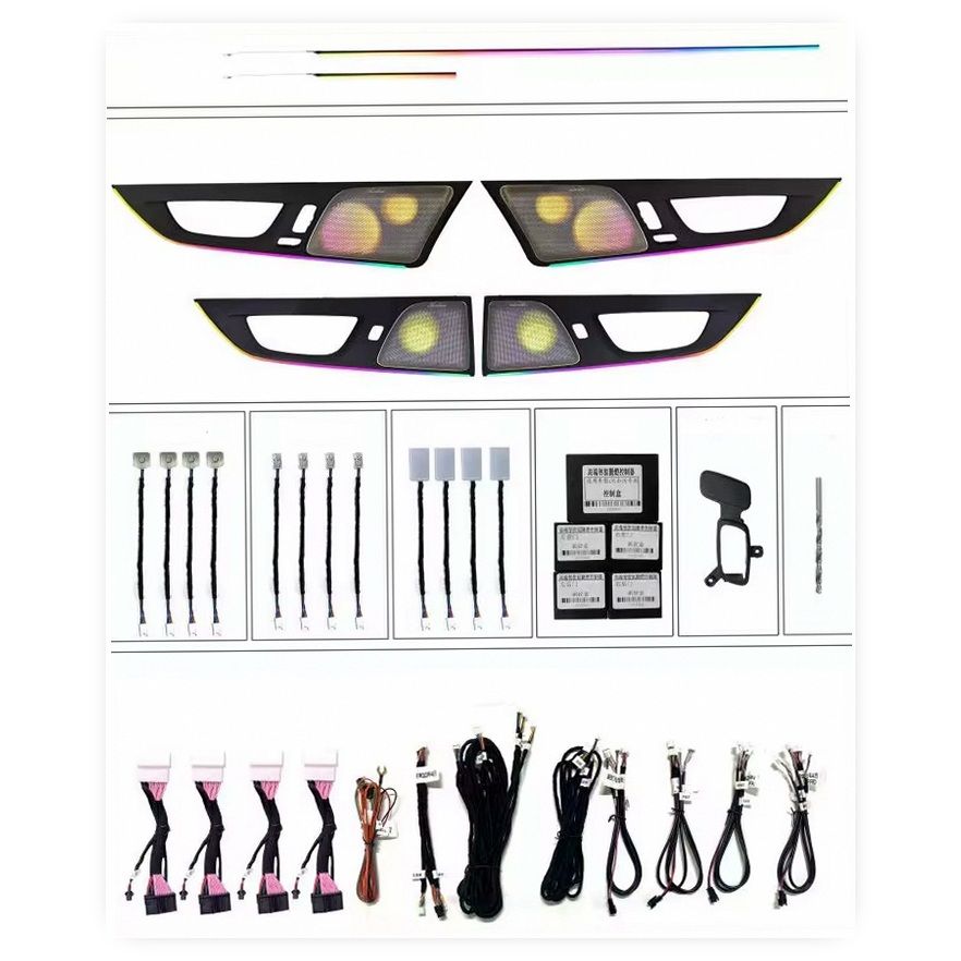 Original Factory 1:1 Mold Auto LED Atmosphere Lighting Car Decoration Lamp for Volvo XC60 (2018-2022) S60 (2020-2022) image 4