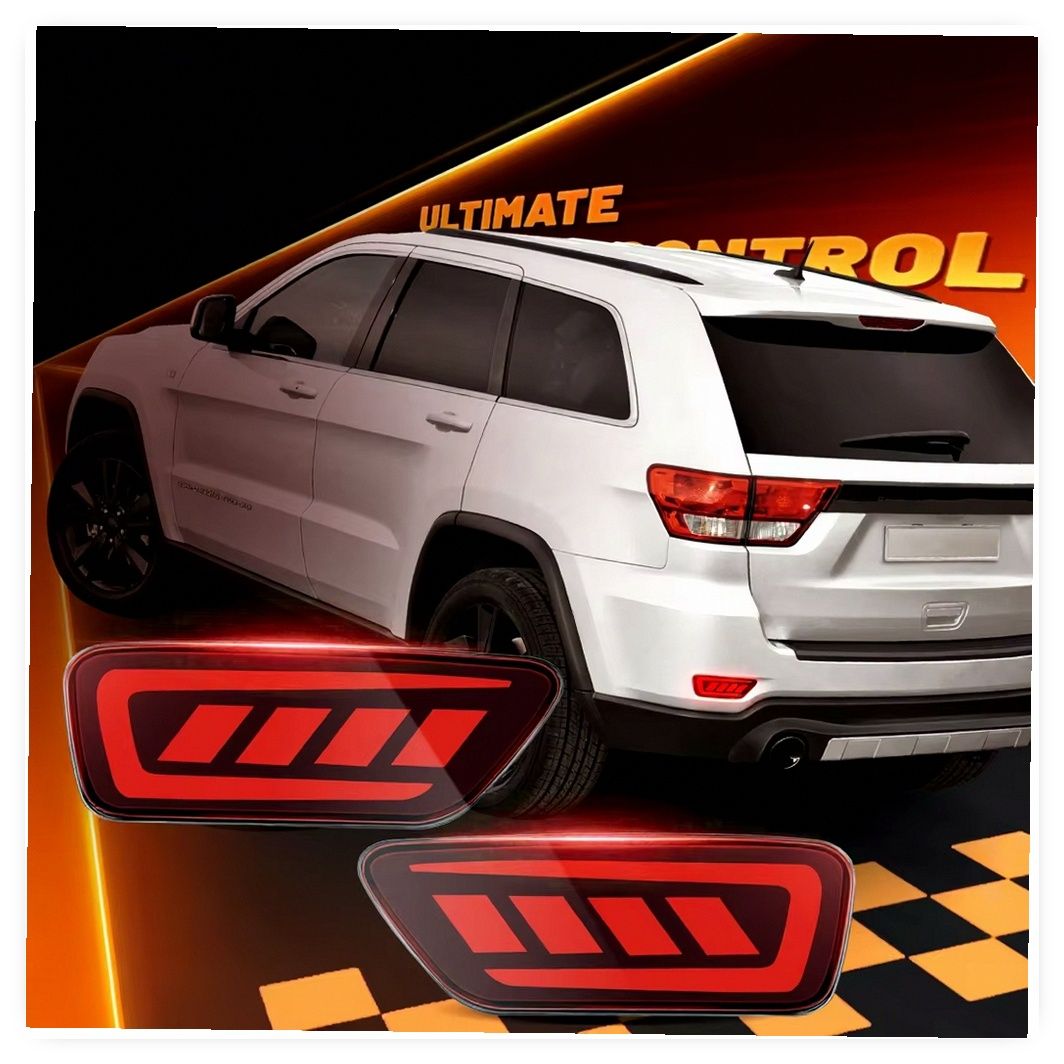 LED Rear Bumper Lamp Reflector for Jeep Compass 2011-2021 image 3