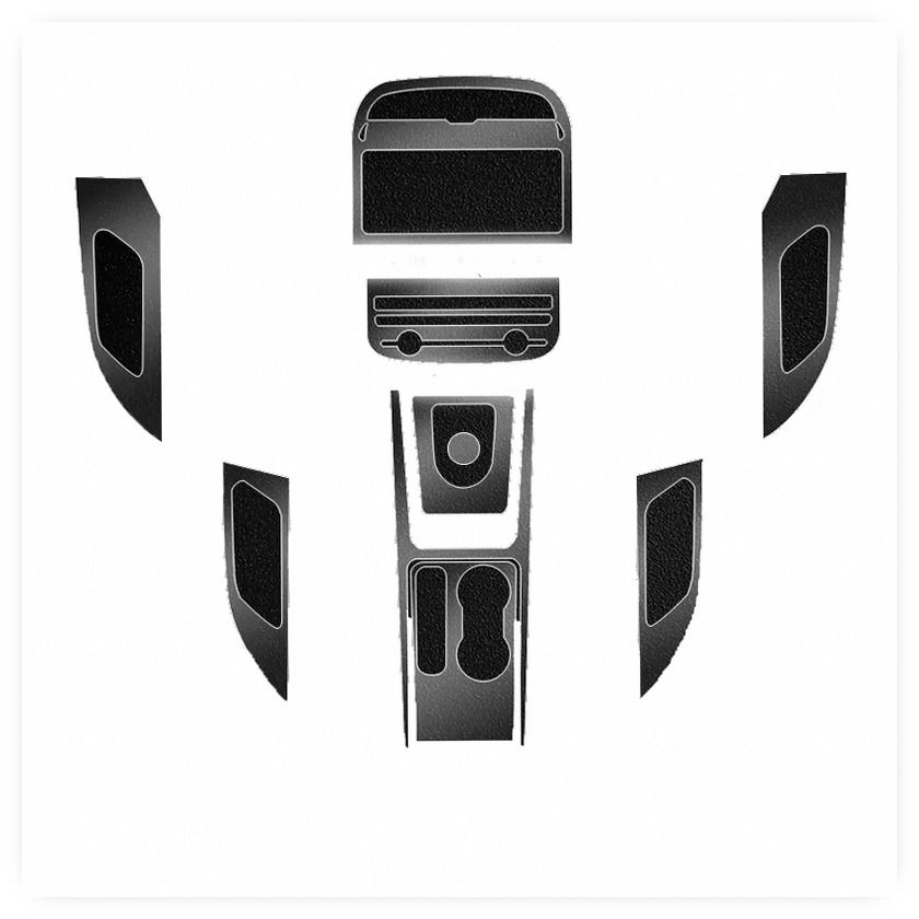 TPU Film Interior Protection Sticker for Jaguar F-PACE (2016-2020) - Center Console, Gear, Navigation, CD, Door Panel image 5
