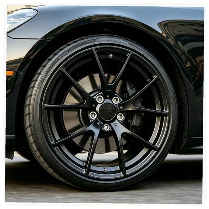 Matte Black Forged Aluminum Alloy Wheels (ET30/35) for BMW 3 Series F30/F31 (2012-2019) - 18-19 Inch