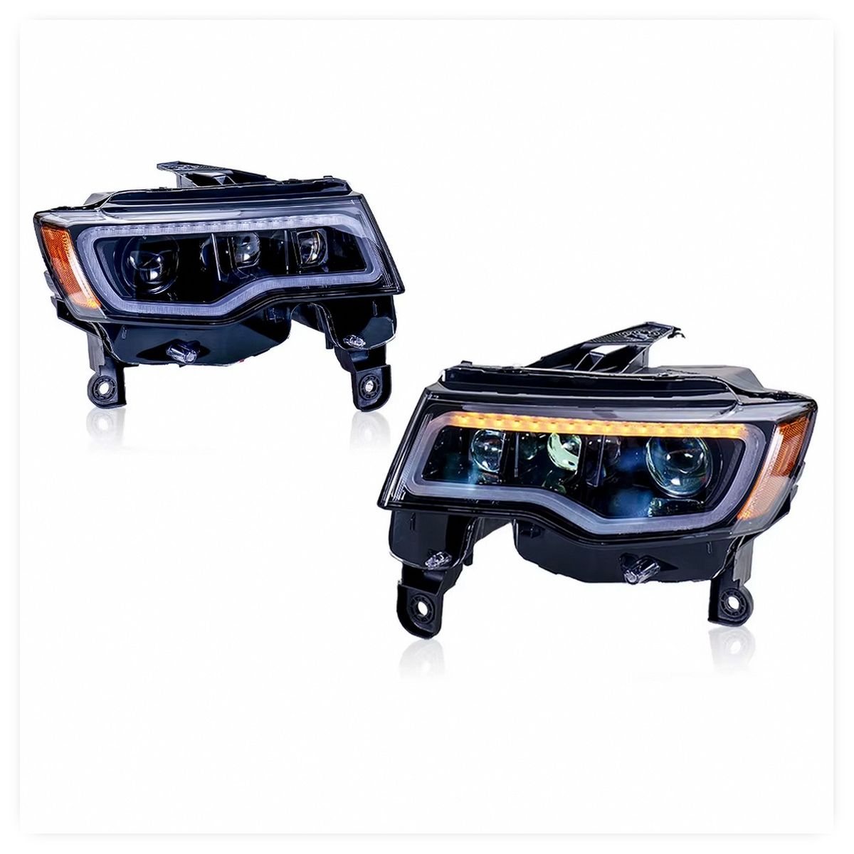 Modified LED Headlight Assembly for Jeep Grand Cherokee 2014-2021 Upgrade image 5