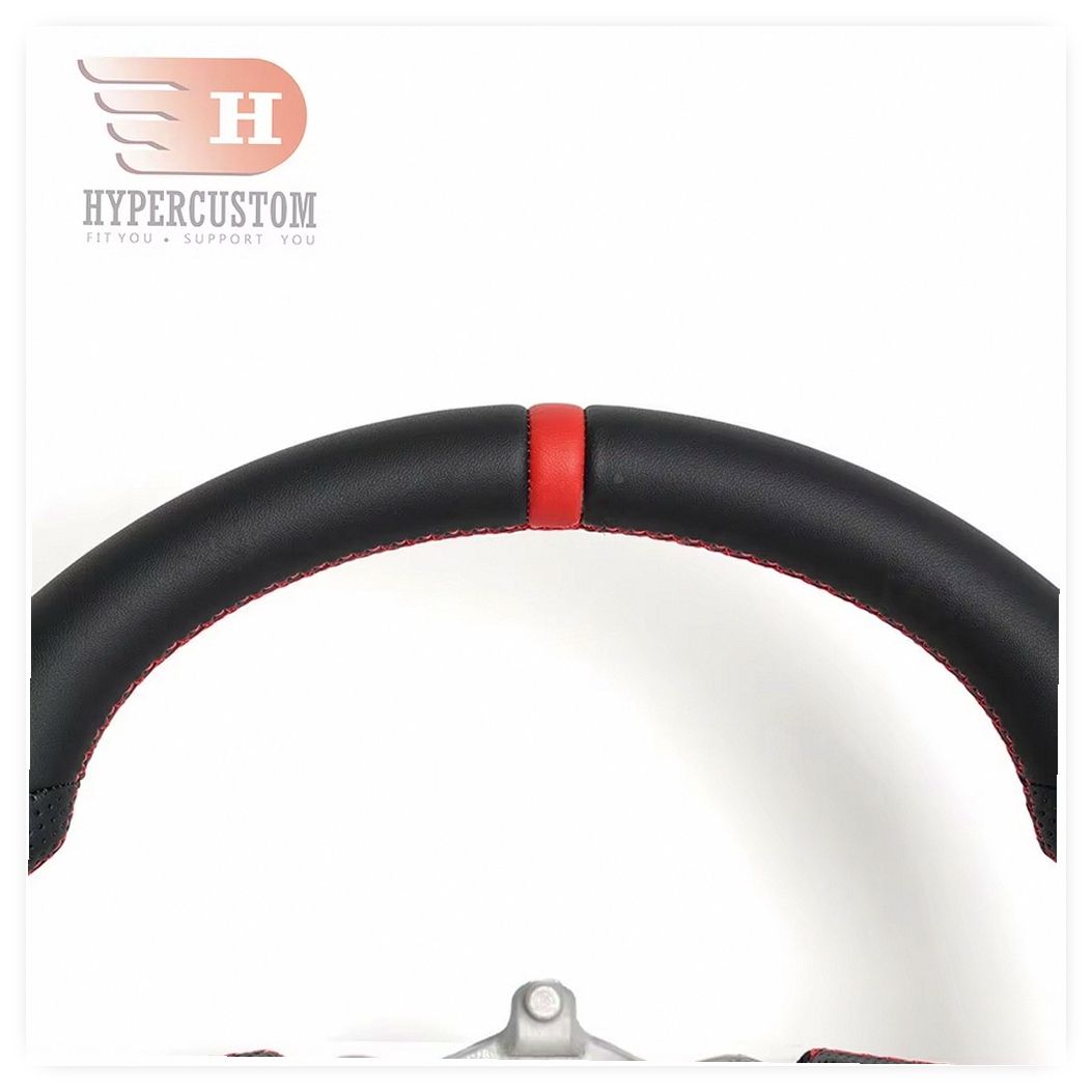 Full Leather Steering Wheel for Jeep Wrangler JL 2018-2023 Modification image 2