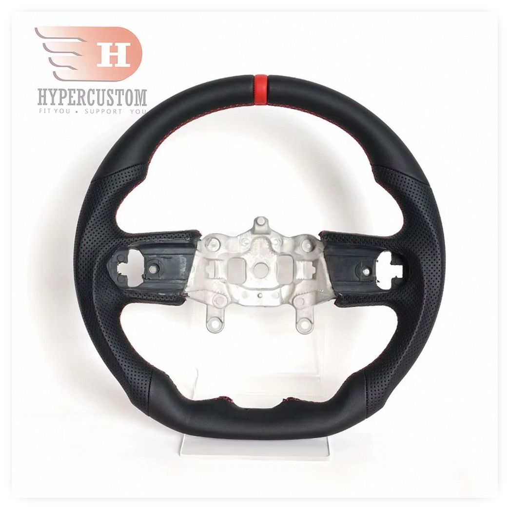 Full Leather Steering Wheel for Jeep Wrangler JL 2018-2023 Modification image 3