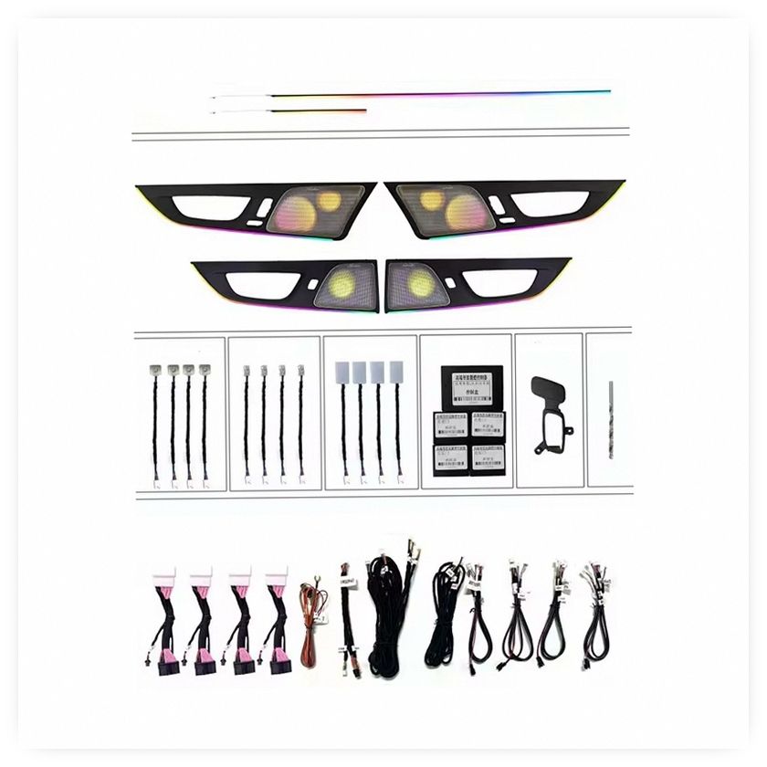 Original Factory 1:1 Mold Auto LED Atmosphere Lighting Car Decoration Lamp for Volvo XC60 (2018-2022) S60 (2020-2022) image 5