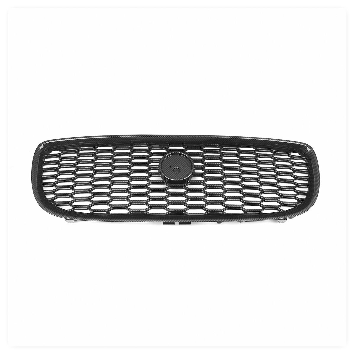 Carbon Fiber Look Honeycomb Front Bumper Grille Mesh for Jaguar XE 2015-2020 image 4