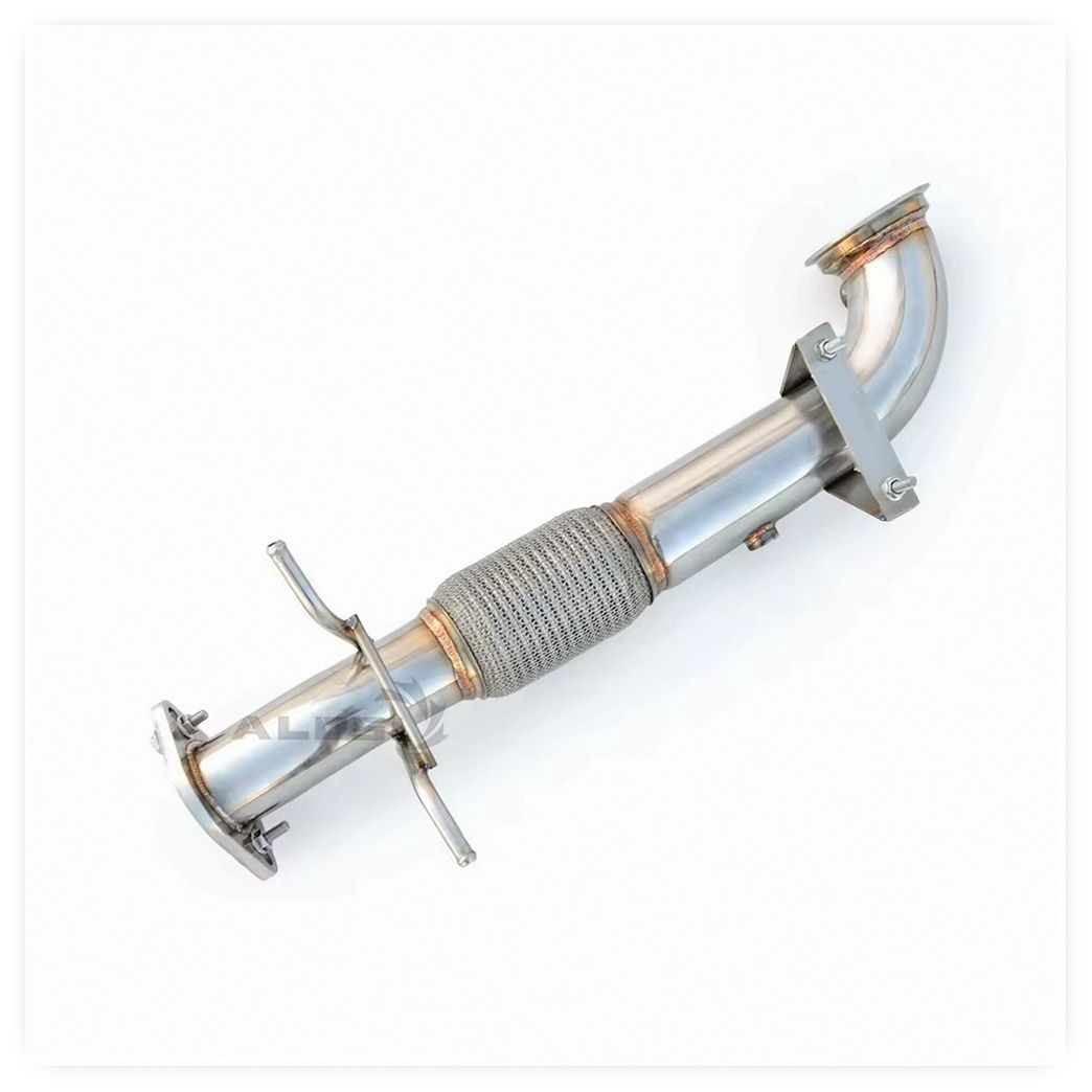 High-Flow Performance Downpipe with Heat Shield for Volvo S60 T4/T5 2.0T (2018-2022) 304 Stainless Steel B4204T