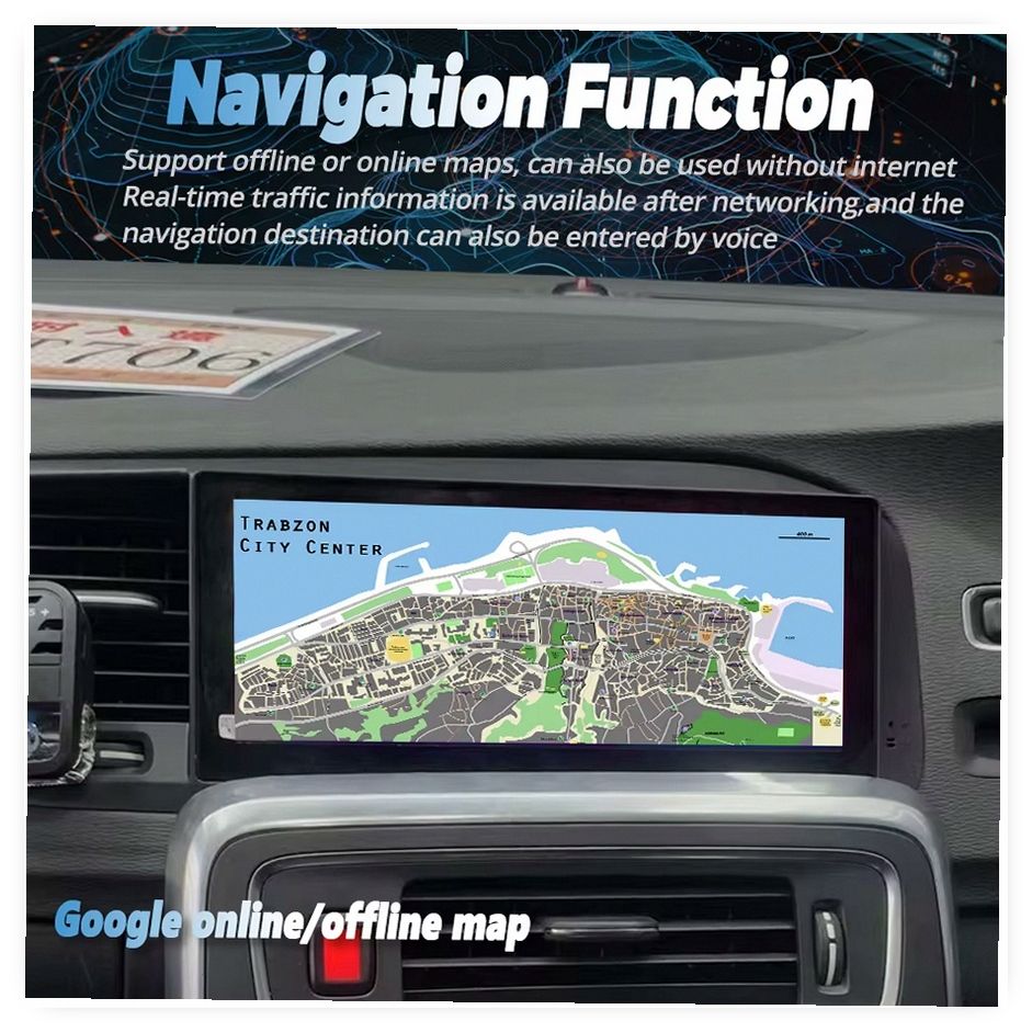 8.8-inch Android 13 Multimedia Car Radio with GPS, DSP, and CarPlay for Volvo S60 V60 (2011-2019) Head Unit image 3