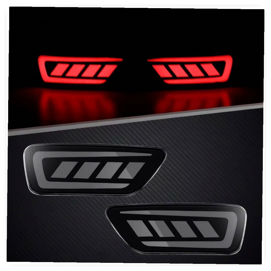 LED Rear Bumper Lamp Reflector for Jeep Compass 2011-2021